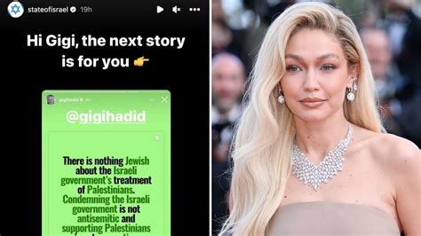 Israel Instagram account blasts Gigi Hadid